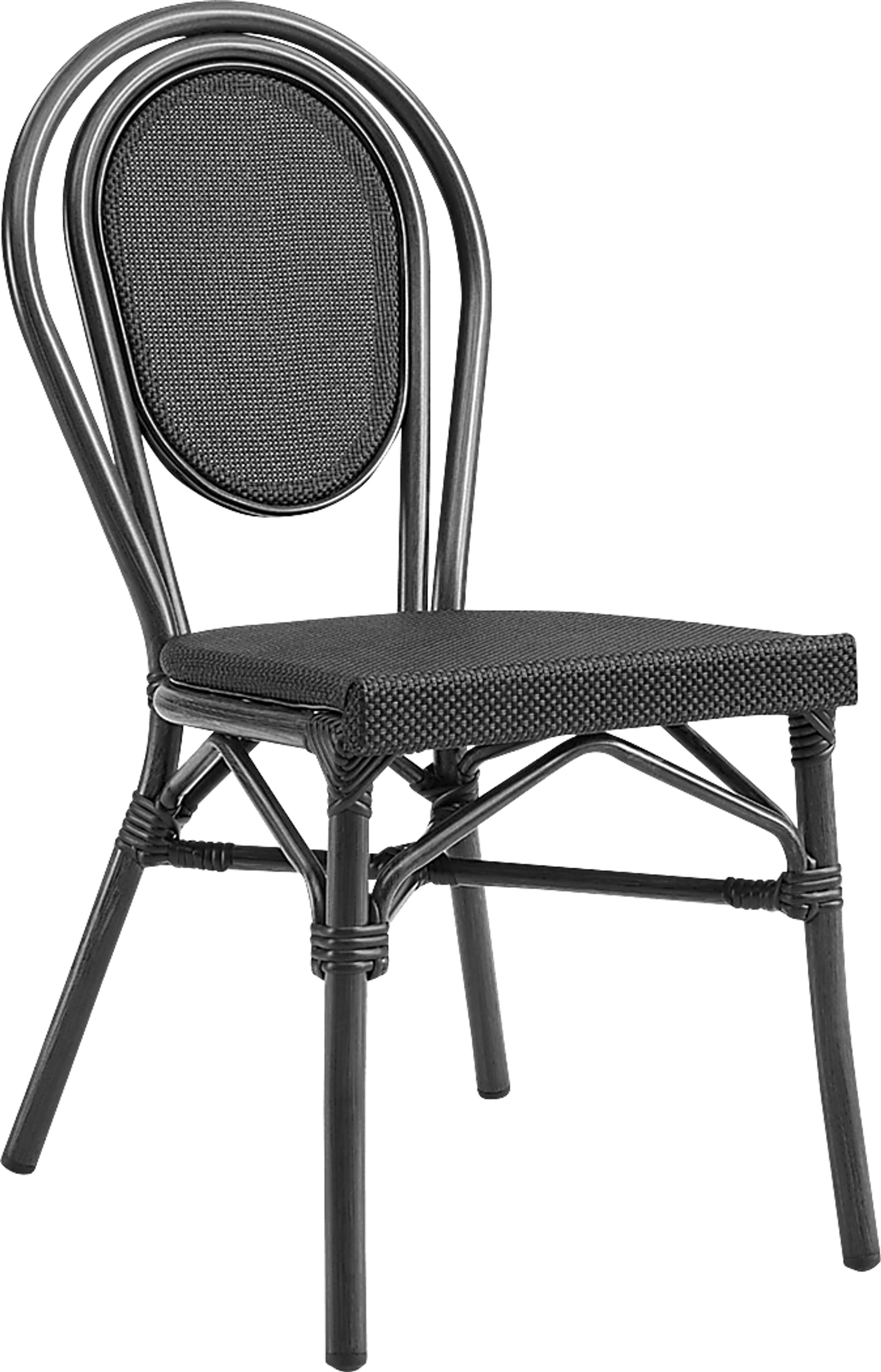 Outdoor Gately Black Dining Chair, Set of 2 - Image 4