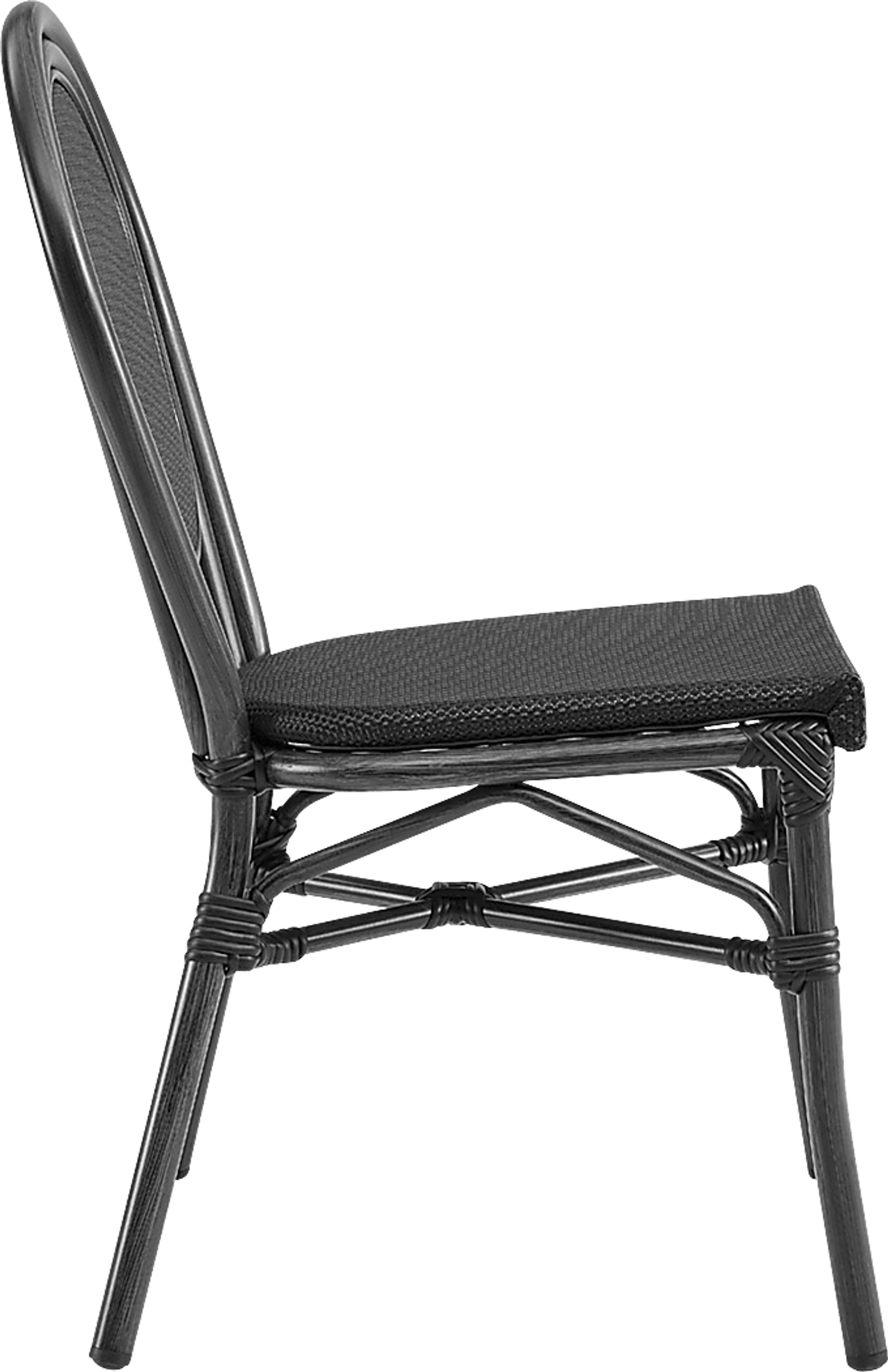Outdoor Gately Black Dining Chair, Set of 2 - Image 5
