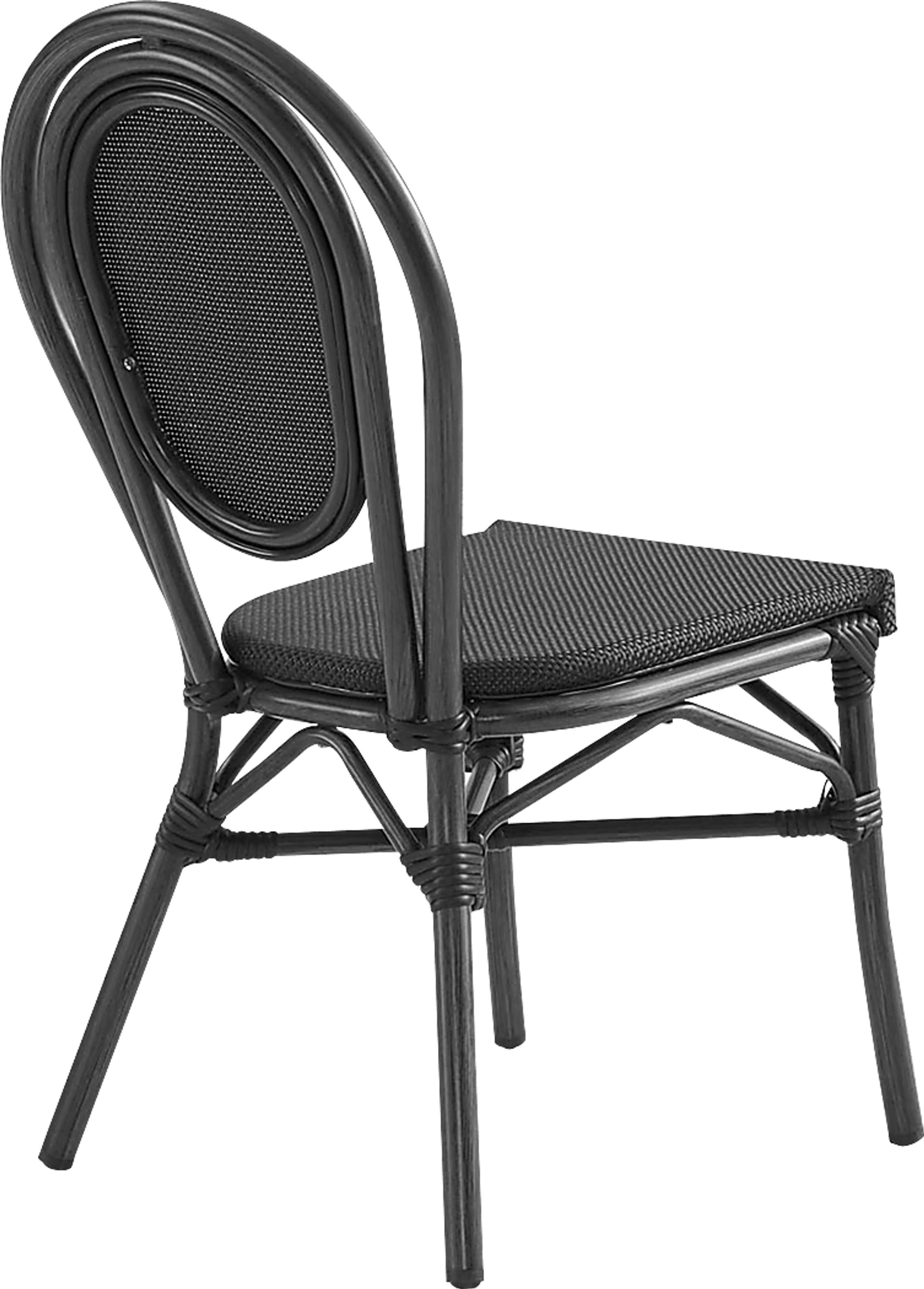 Outdoor Gately Black Dining Chair, Set of 2 - Image 6