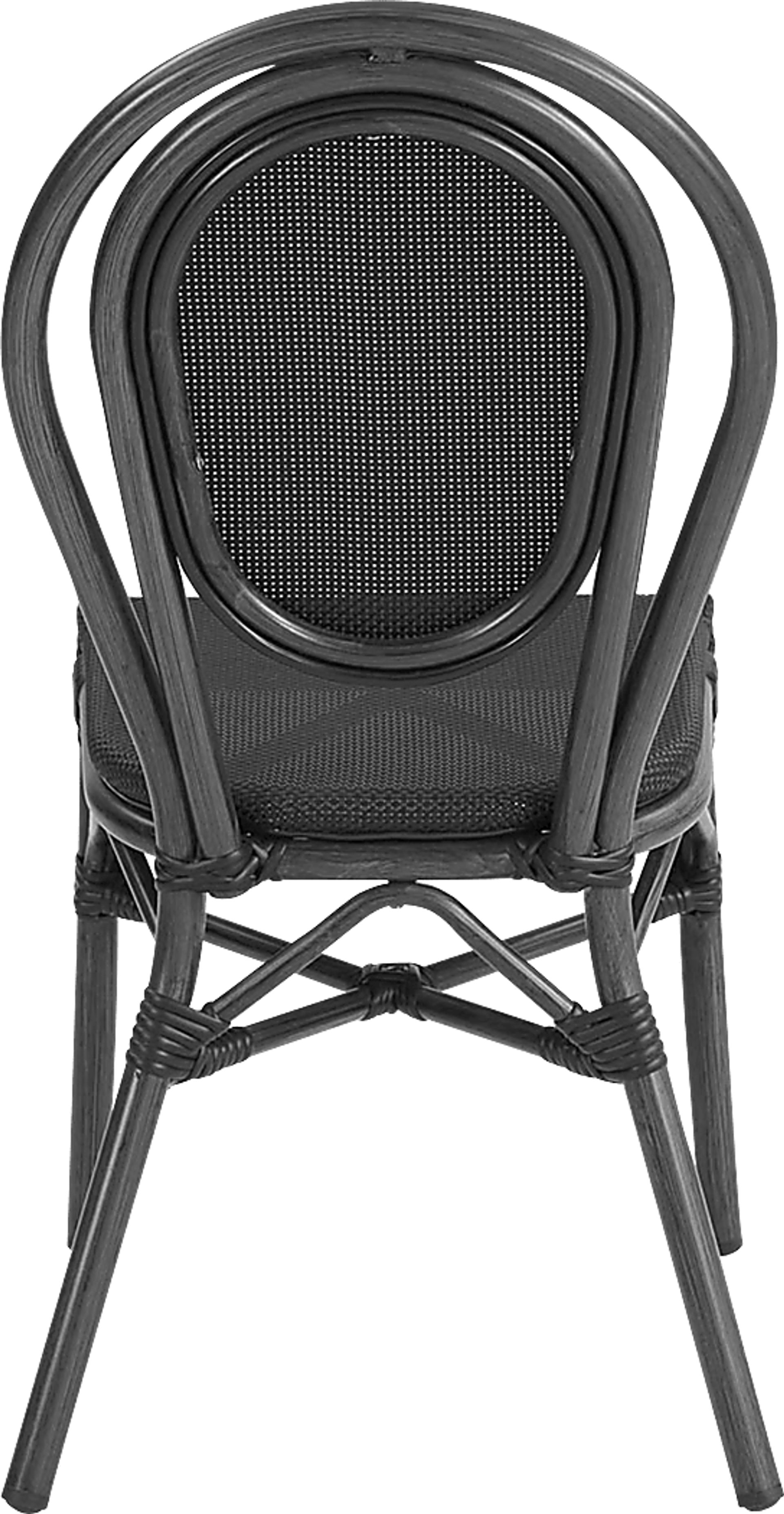 Outdoor Gately Black Dining Chair, Set of 2 - Image 7