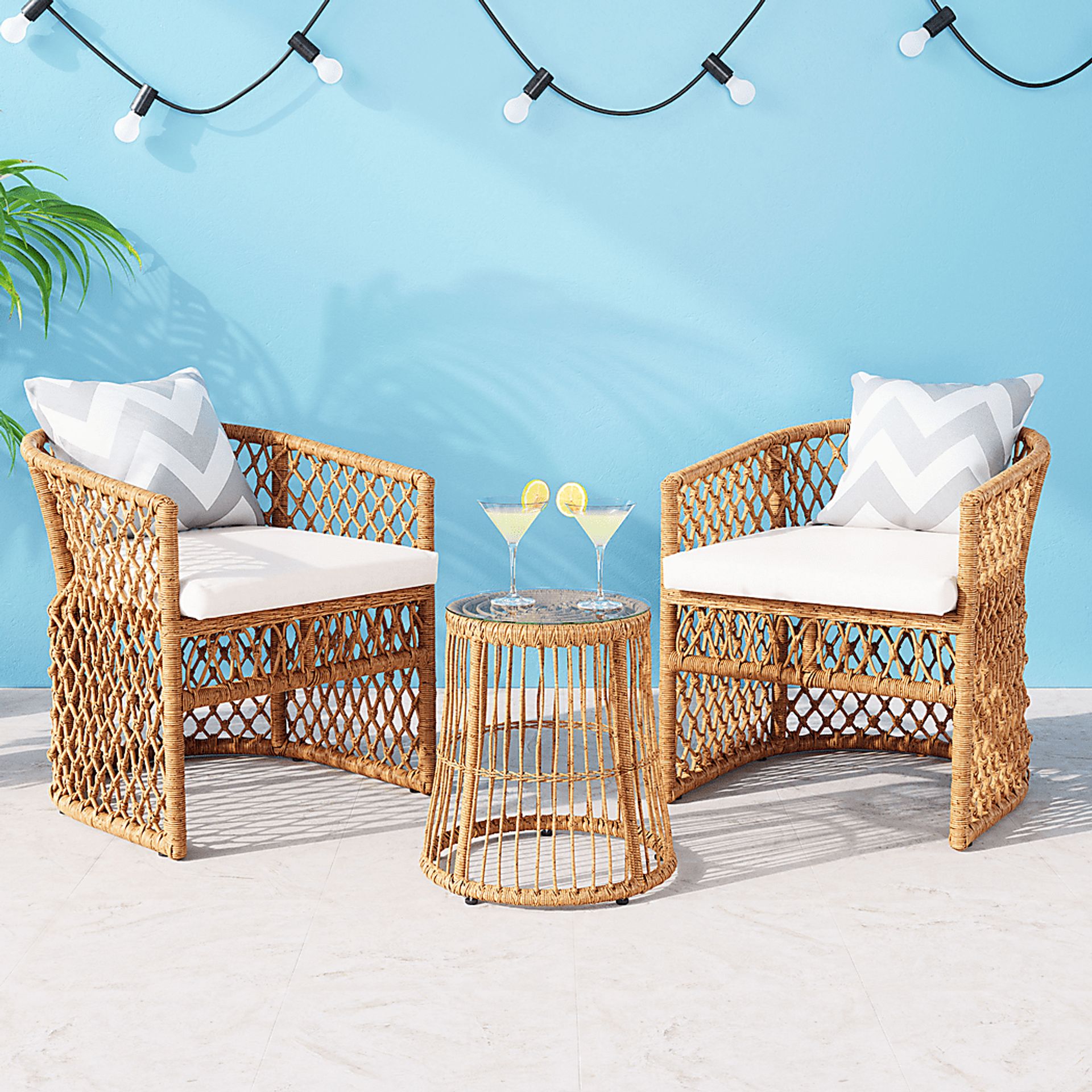 Outdoor Gineridge Brown Side Table - Image 2