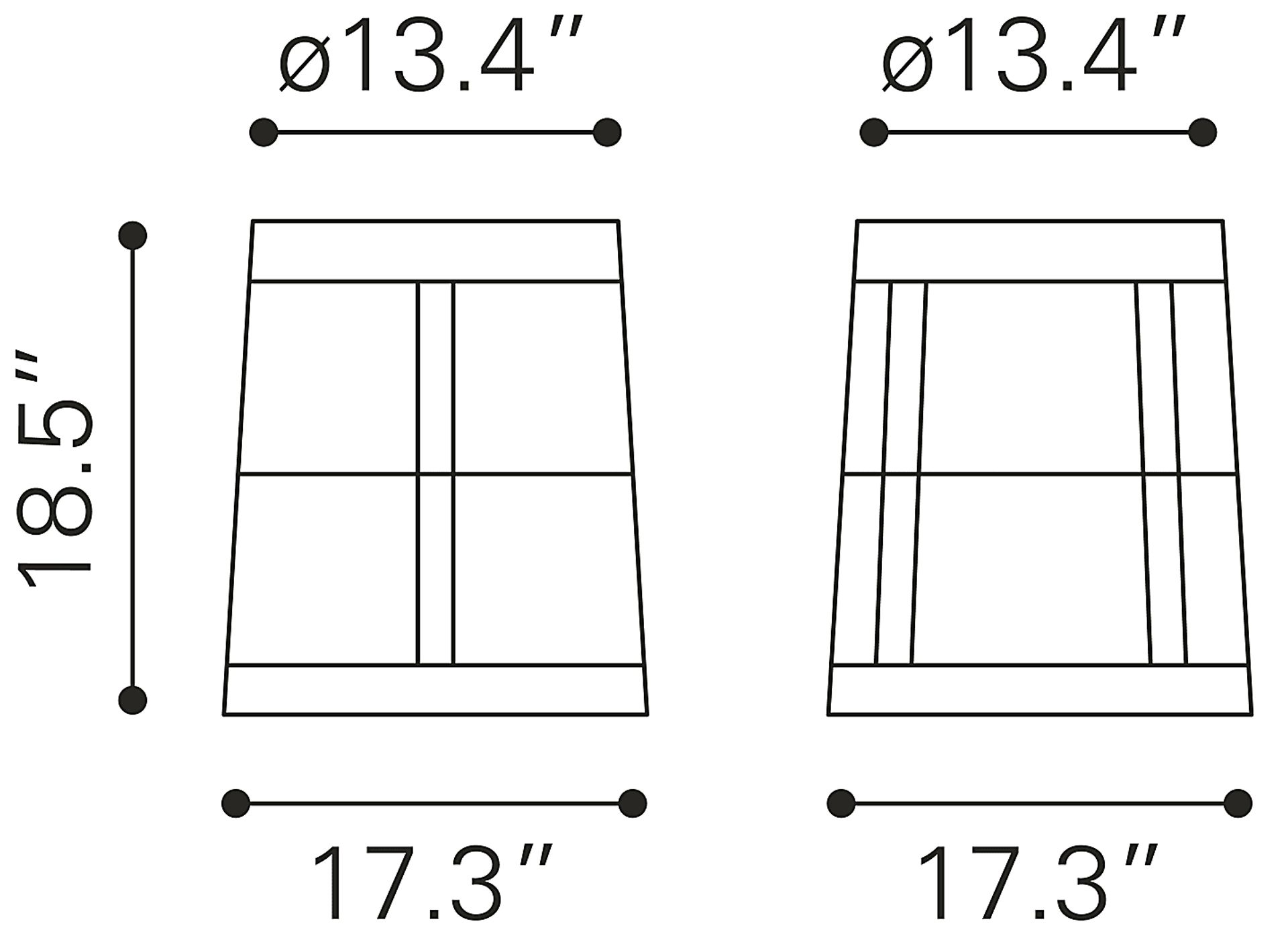 Outdoor Gineridge Brown Side Table - Image 10