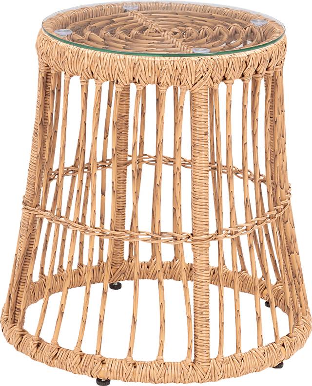 Outdoor Gineridge Brown Side Table - Thumbnail - Image 1