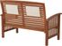 Outdoor Goethe Brown Bench with Cocktail Table