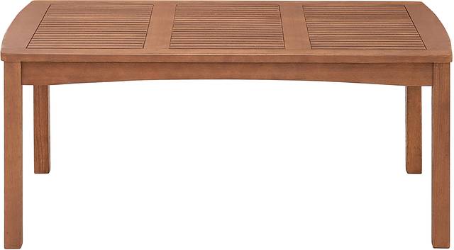 Outdoor Goethe Brown Bench with Cocktail Table - Thumbnail - Image 5