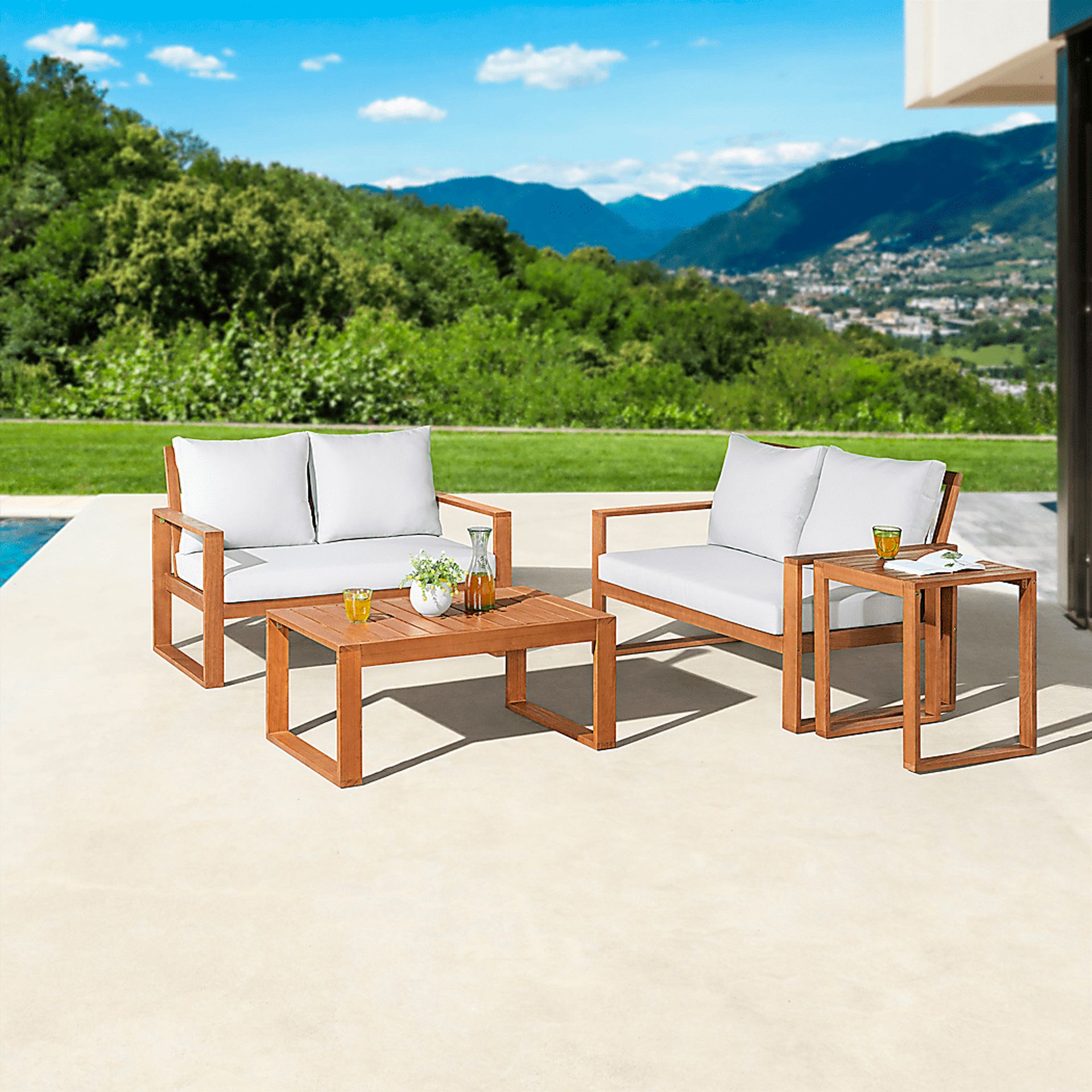 Outdoor Gracelynne Brown 4pc Seating Set - Image 2