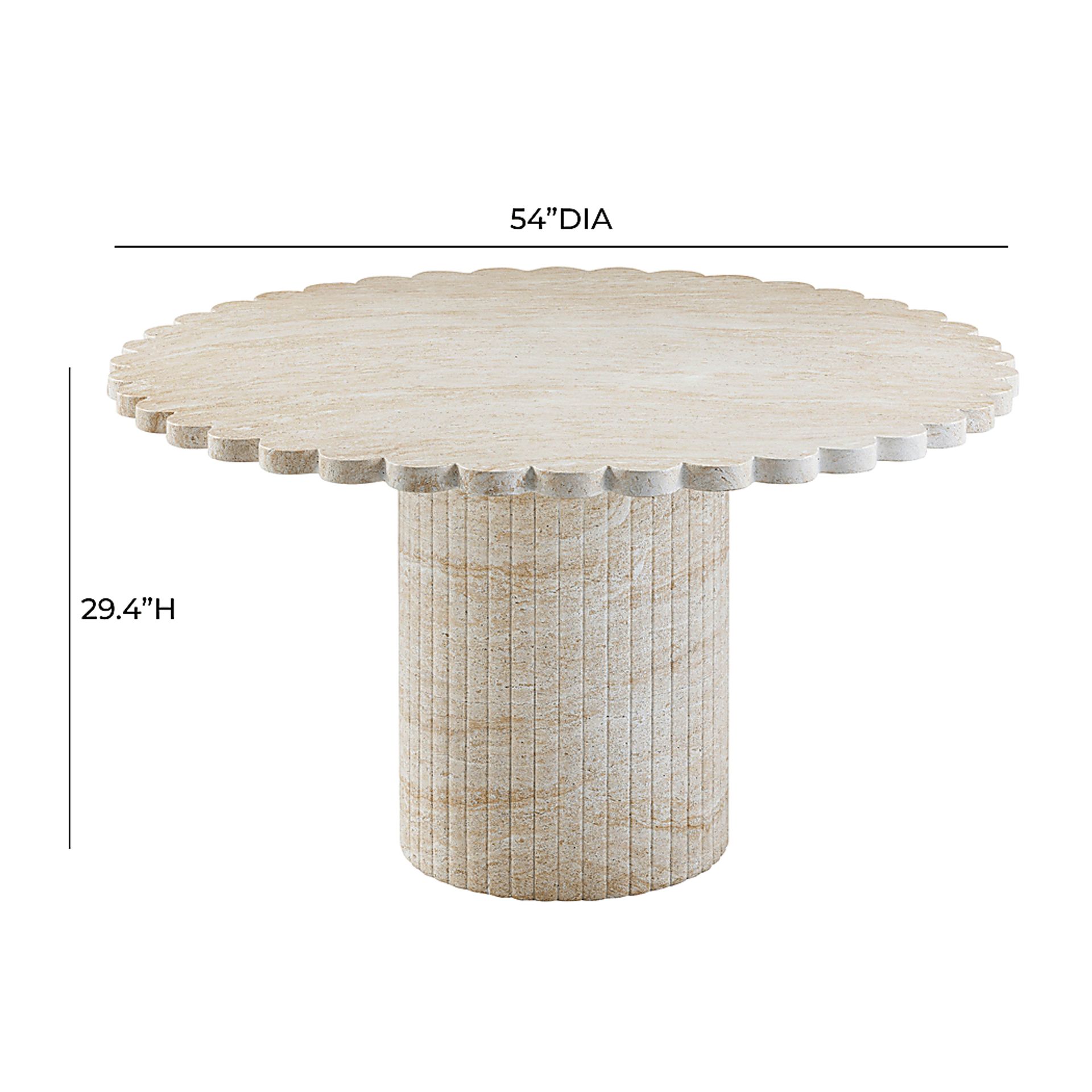 Outdoor Grafius Beige Dining Table - Image 7