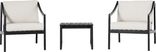Outdoor Guilmere Black 3pc Chat Set