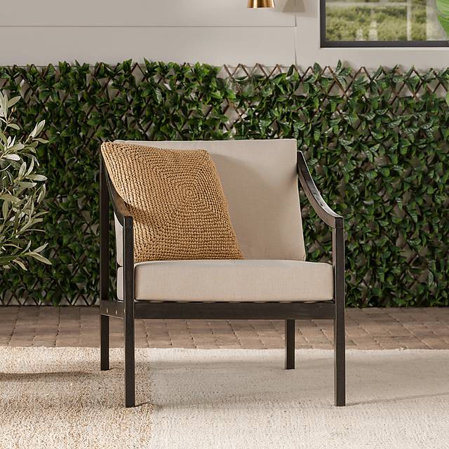 Outdoor Guilmere Black Accent Chair - Thumbnail - Image 2