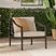 Outdoor Guilmere Black Accent Chair
