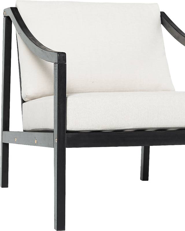 Outdoor Guilmere Black Accent Chair - Thumbnail - Image 4