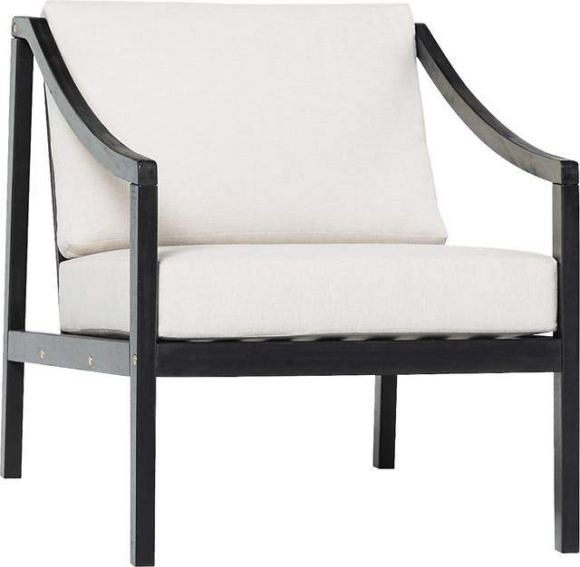Outdoor Guilmere Black Accent Chair - Thumbnail - Image 6