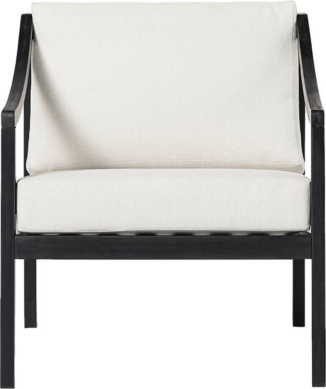 Outdoor Guilmere Black Accent Chair - Thumbnail - Image 1