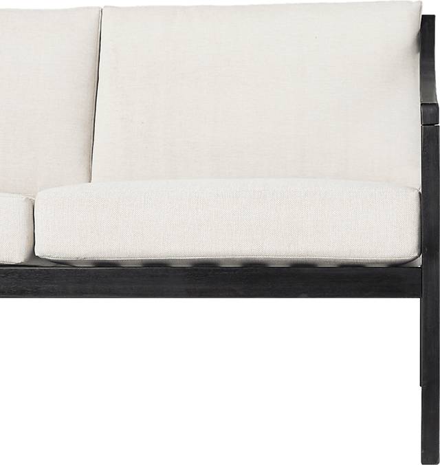 Outdoor Guilmere Black Loveseat - Thumbnail - Image 4