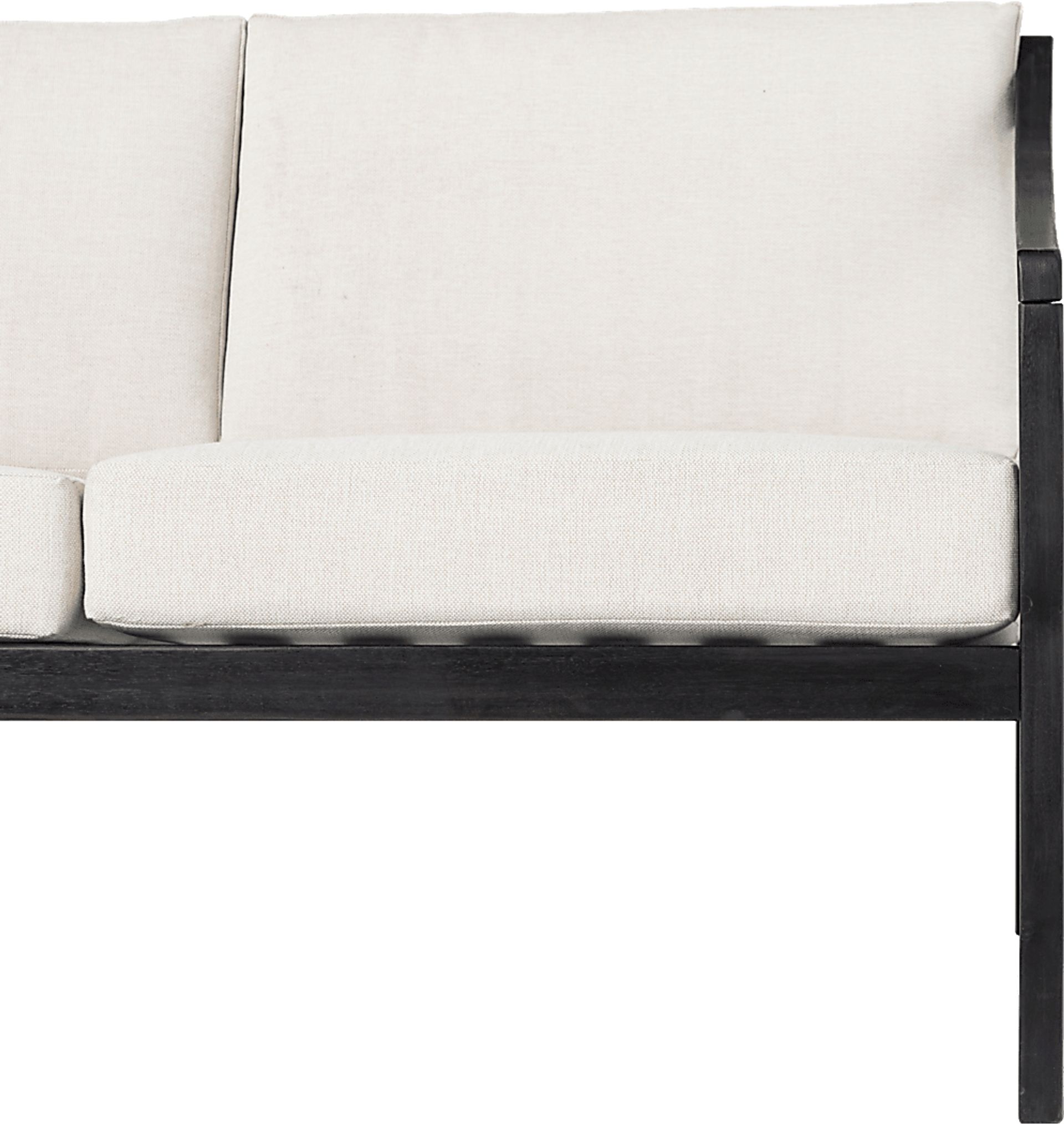 Outdoor Guilmere Black Loveseat - Image 4