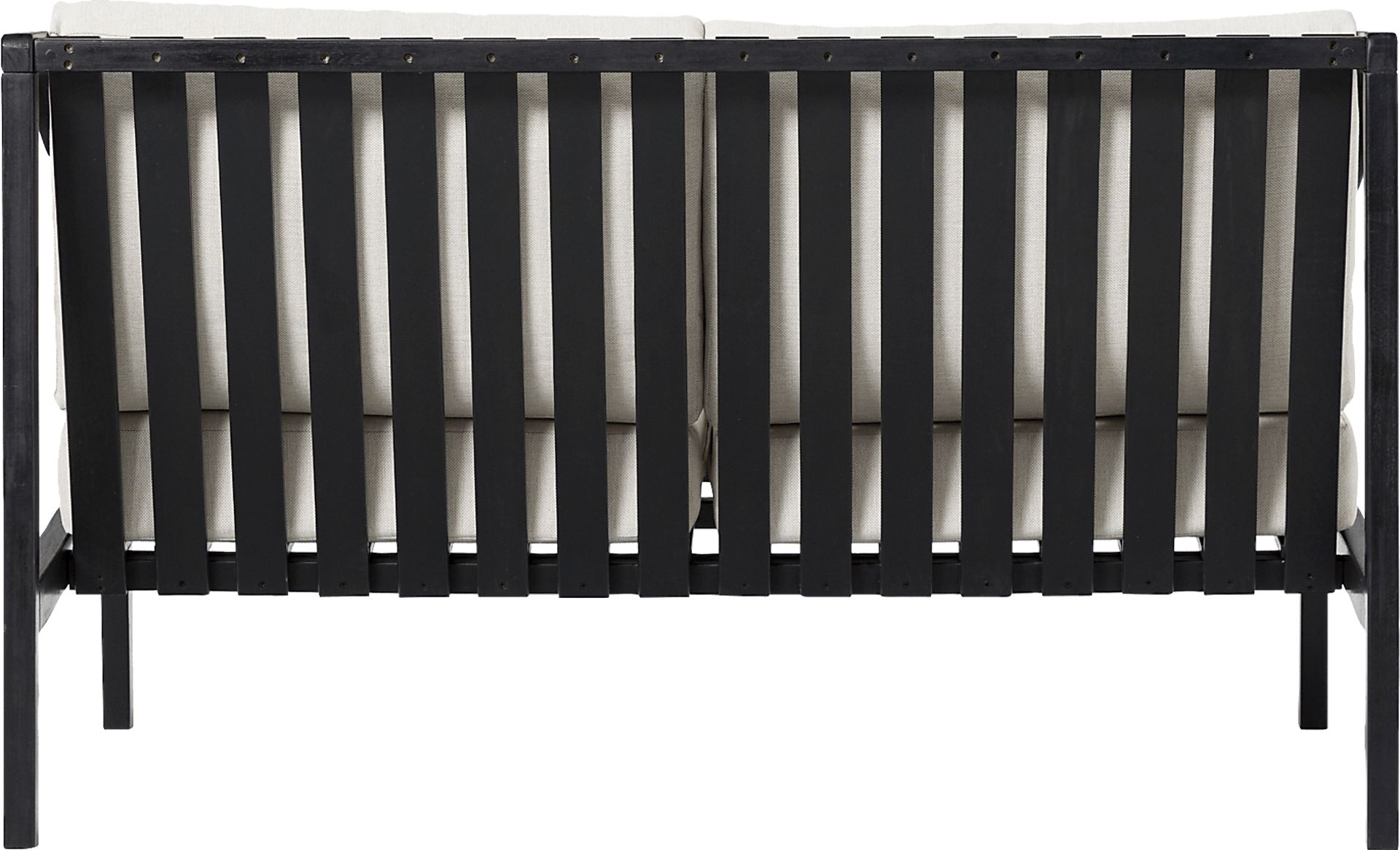 Outdoor Guilmere Black Loveseat - Image 5