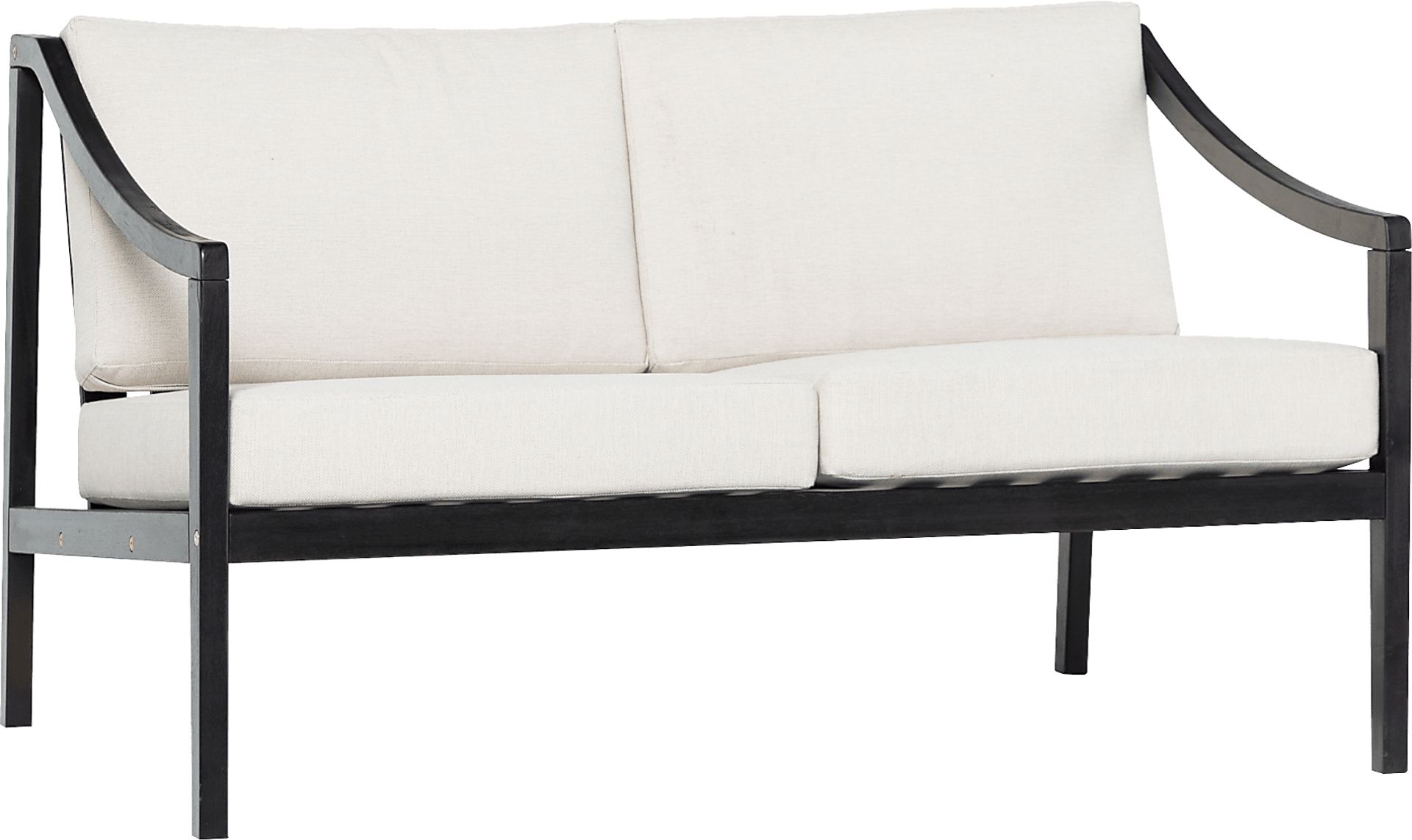 Outdoor Guilmere Black Loveseat - Image 6