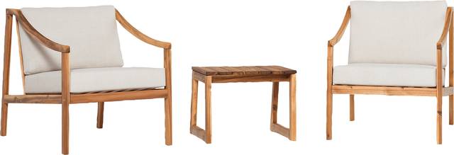 Outdoor Guilmere Natural 3pc Chat Set - Thumbnail - Image 4