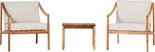Outdoor Guilmere Natural 3pc Chat Set