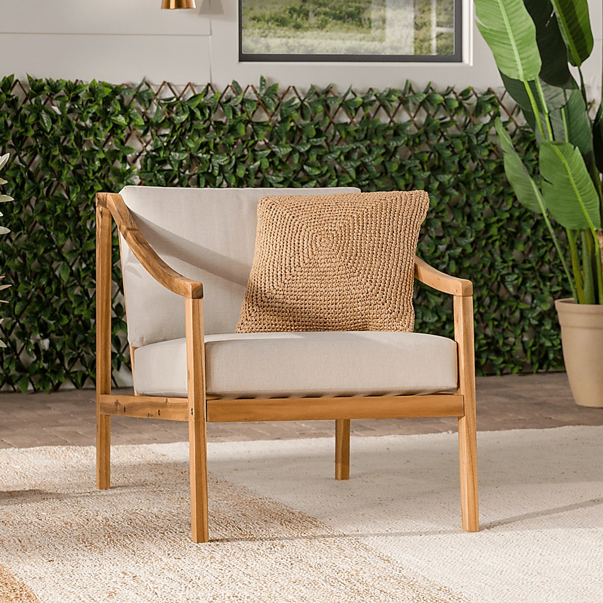 Outdoor Guilmere Natural Accent Chair