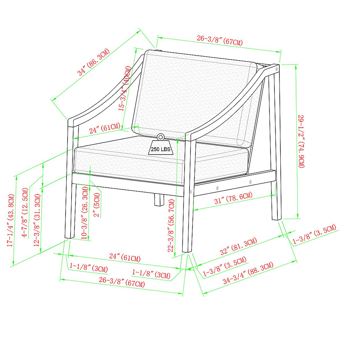Guilmere Natural Light Wood Acacia,Olefin Fabric Outdoor Accent Chair ...