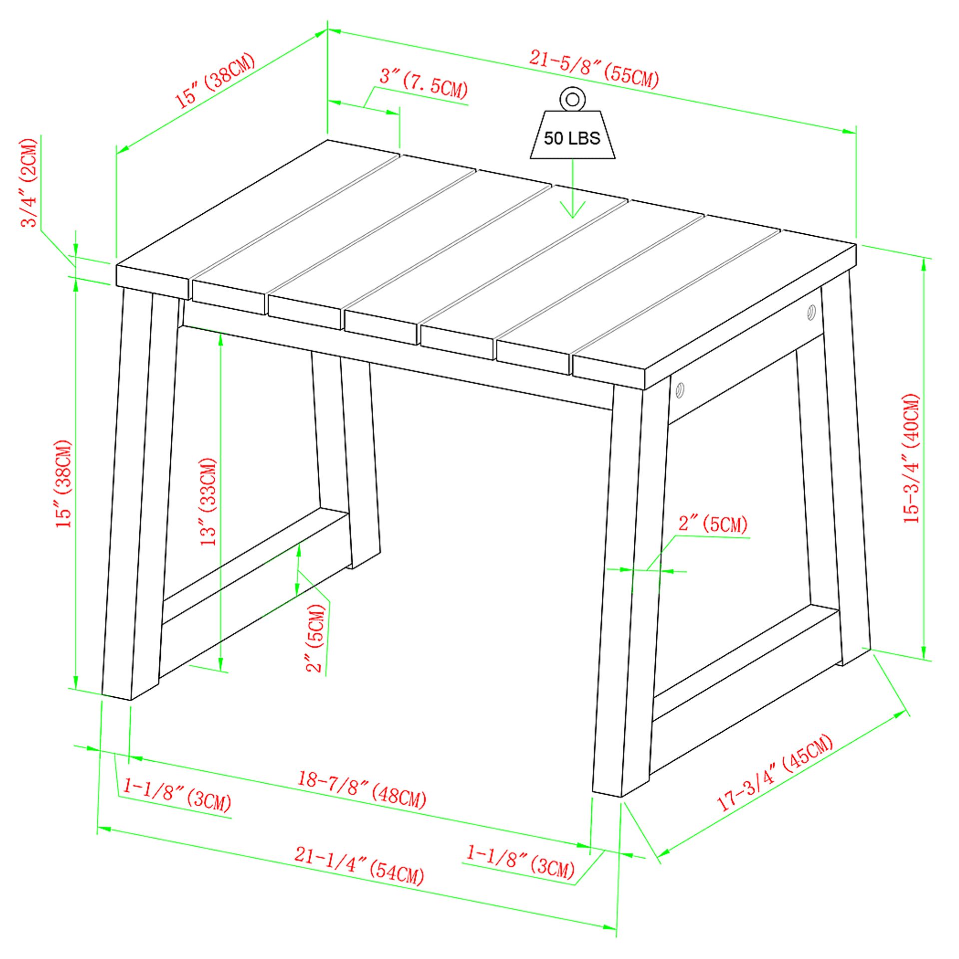 Outdoor Guilmere Natural End Table - Image 7