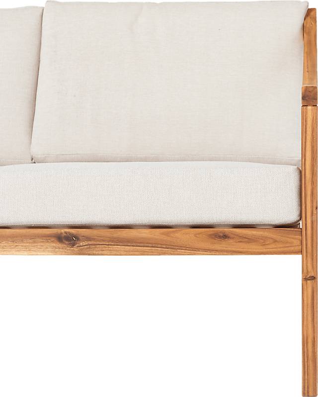 Outdoor Guilmere Natural Loveseat - Thumbnail - Image 4