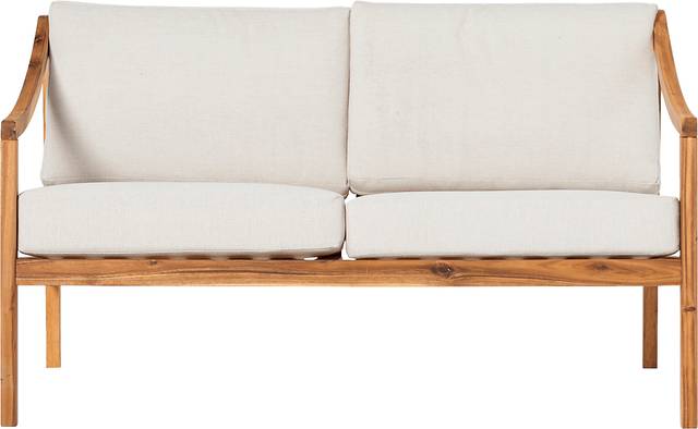 Outdoor Guilmere Natural Loveseat - Thumbnail - Image 1