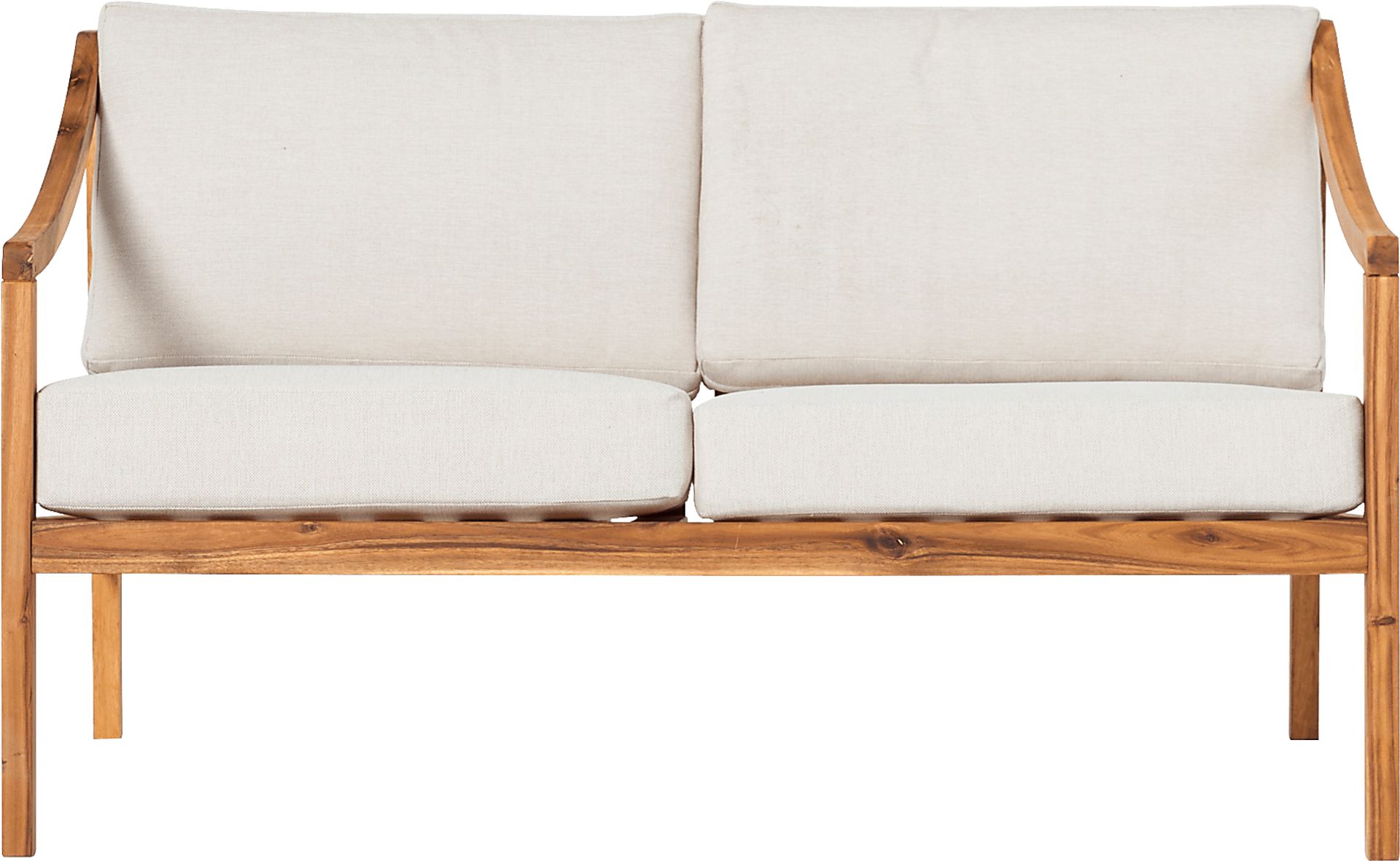 Outdoor Guilmere Natural Loveseat - Image 1