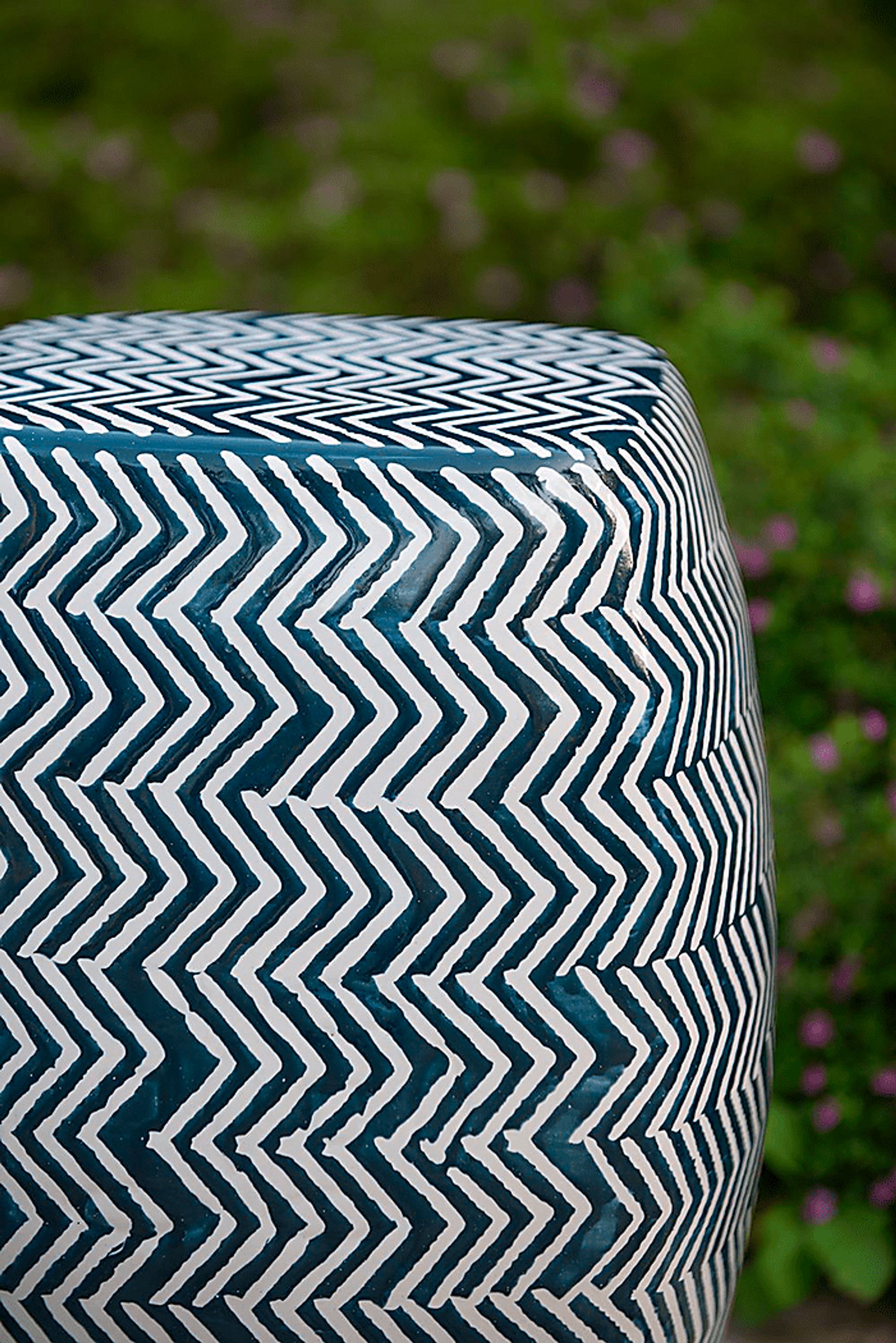 Outdoor Gunton Blue Stool - Image 17