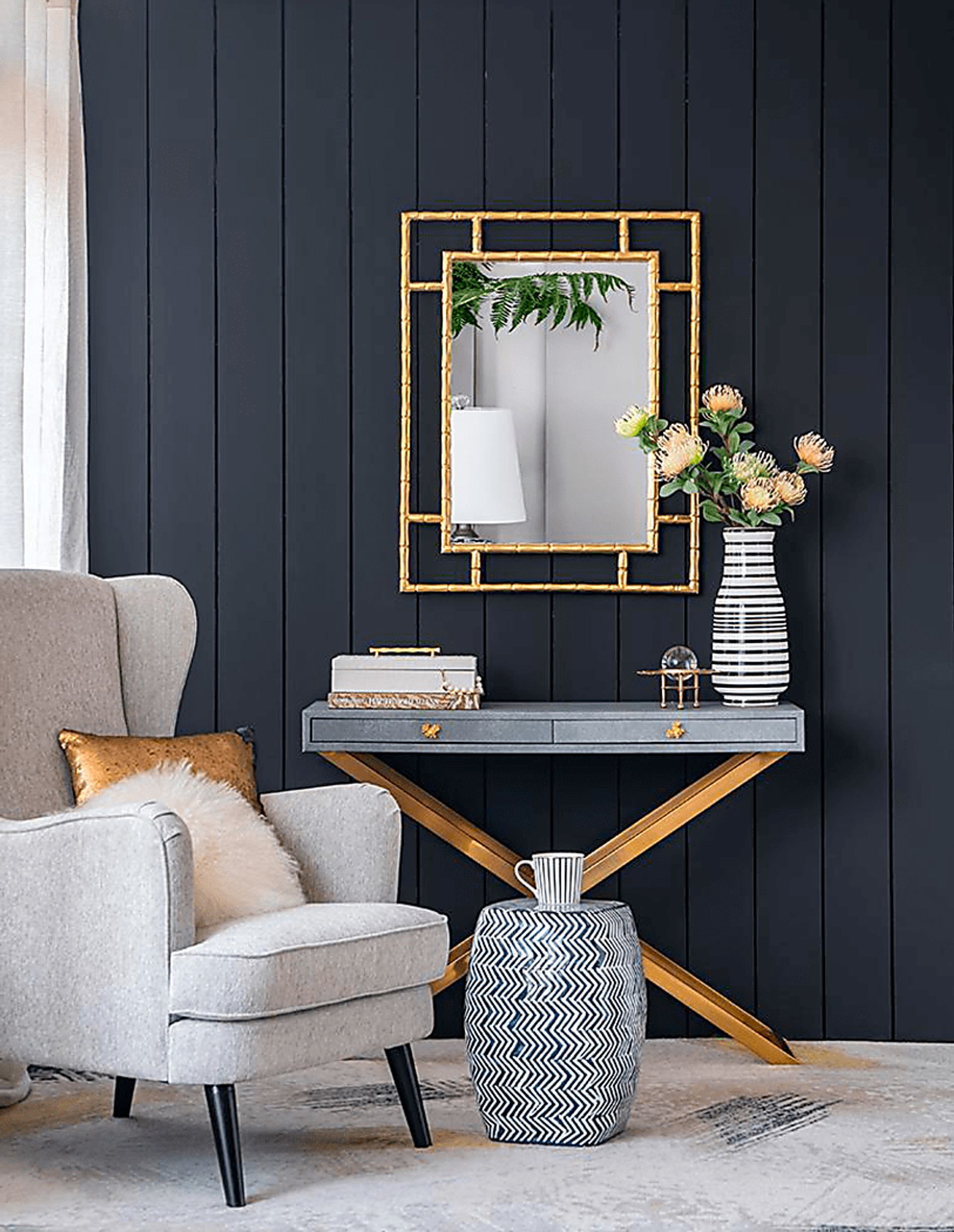Outdoor Gunton Blue Stool - Image 7