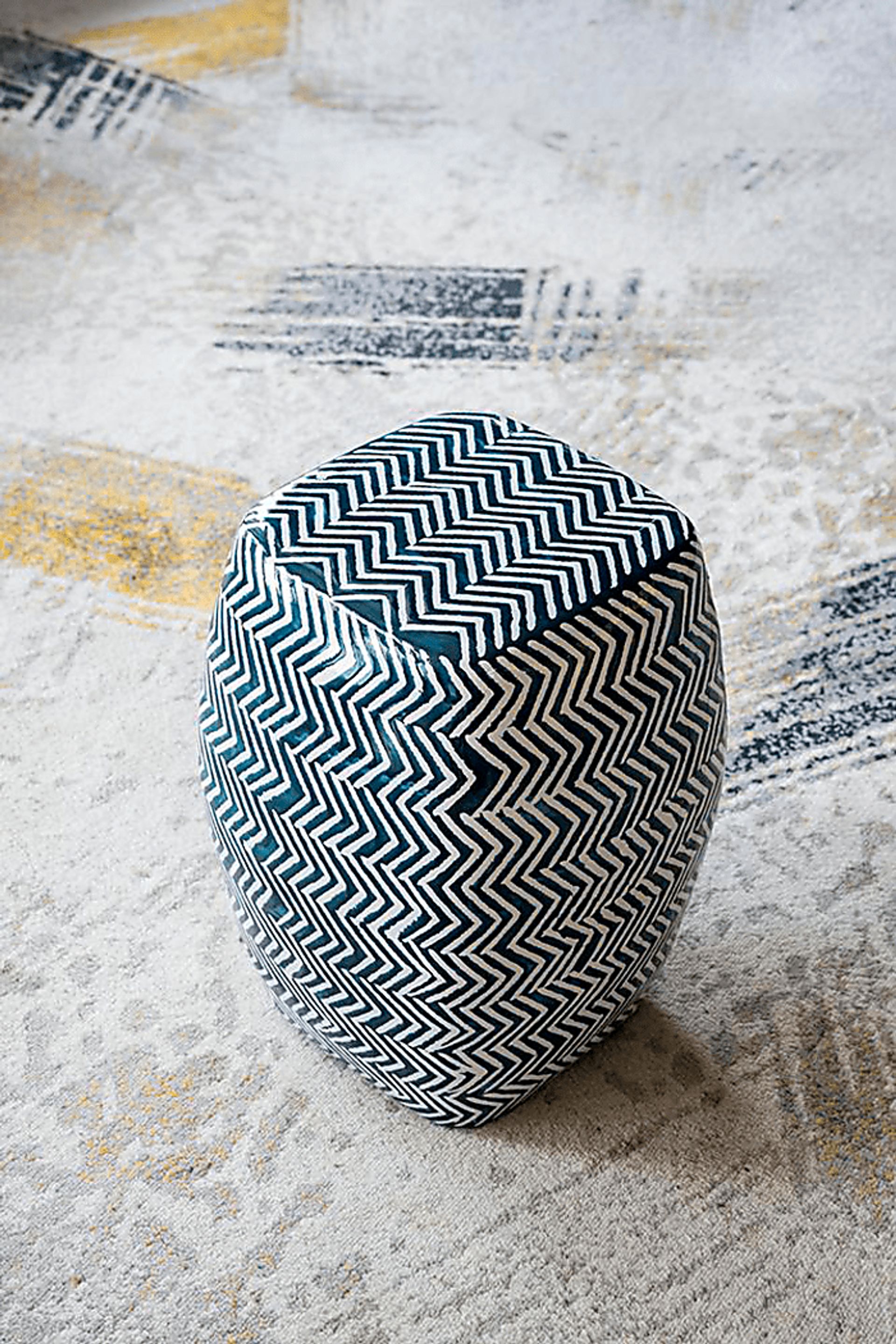 Outdoor Gunton Blue Stool - Image 8
