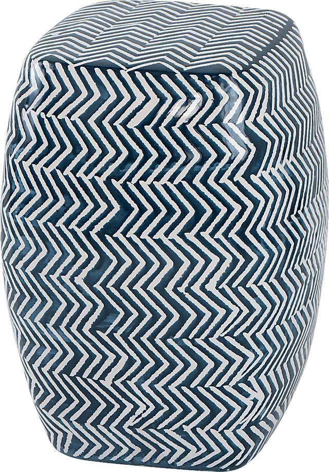 Outdoor Gunton Blue Stool - Thumbnail - Image 1