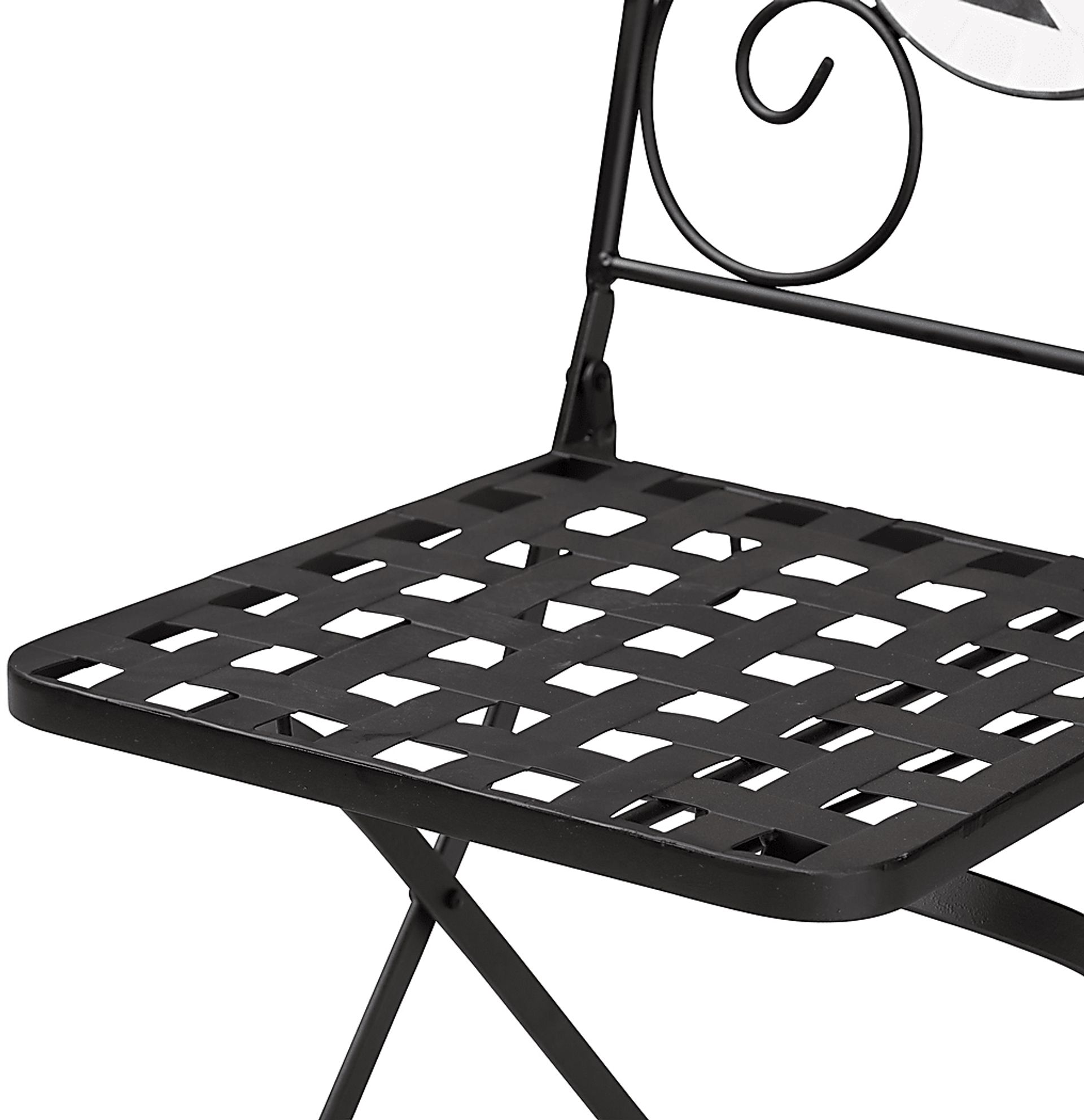 Outdoor Habena Black Side Chairs, Set of 2 - Image 3