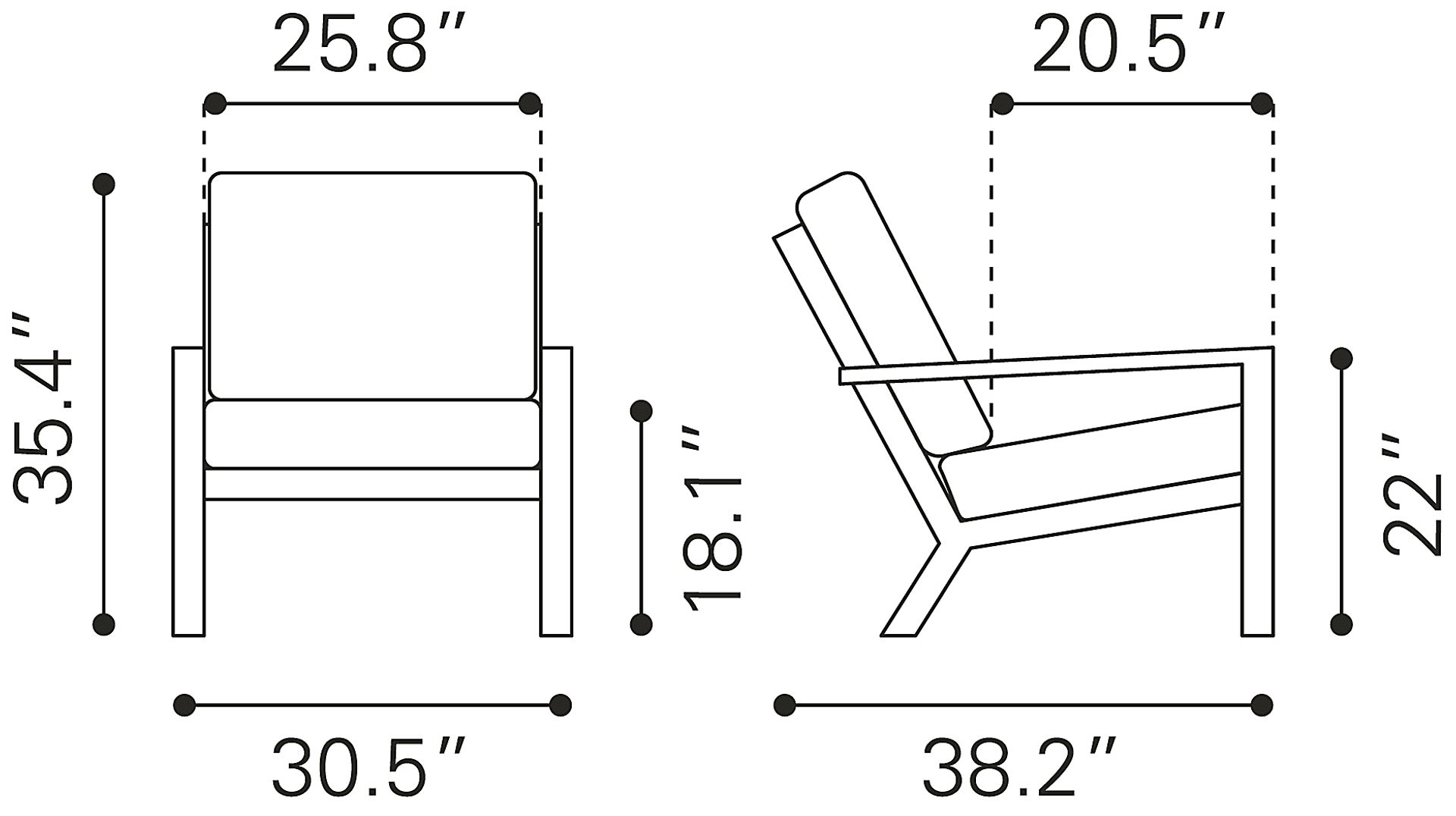 Outdoor Hackmatack Brown Accent Chair - Image 14