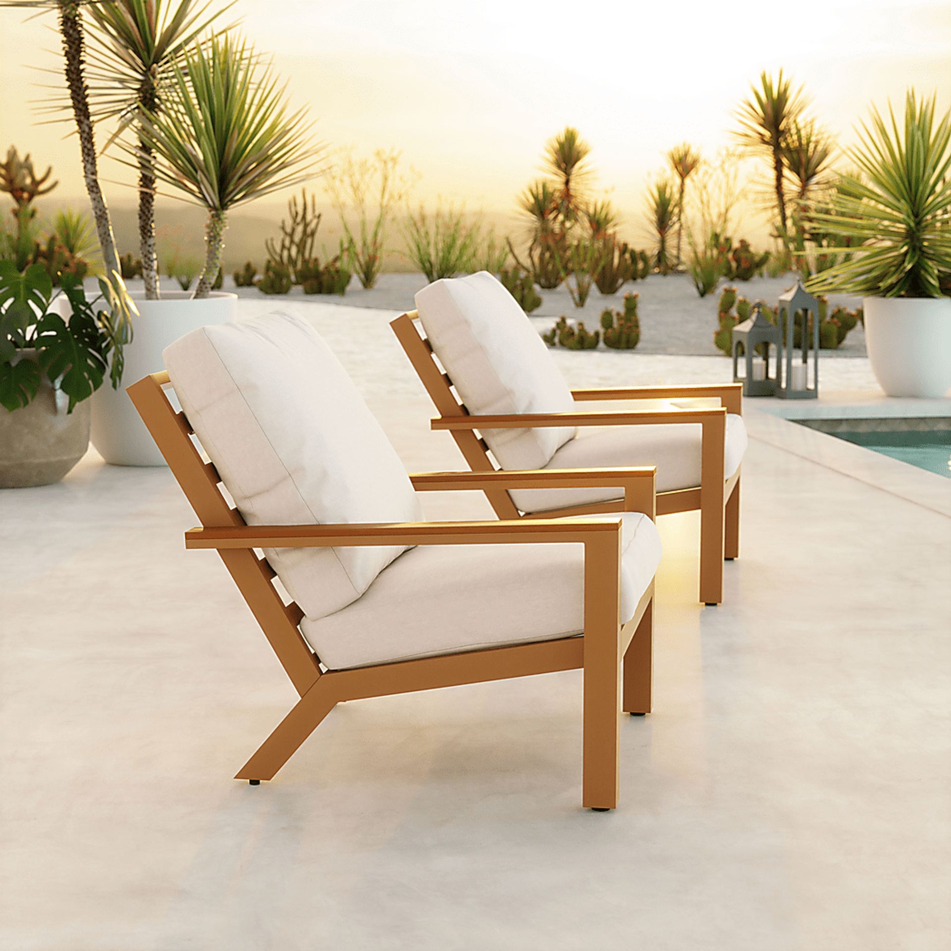 Outdoor Hackmatack Brown Accent Chair - Image 3