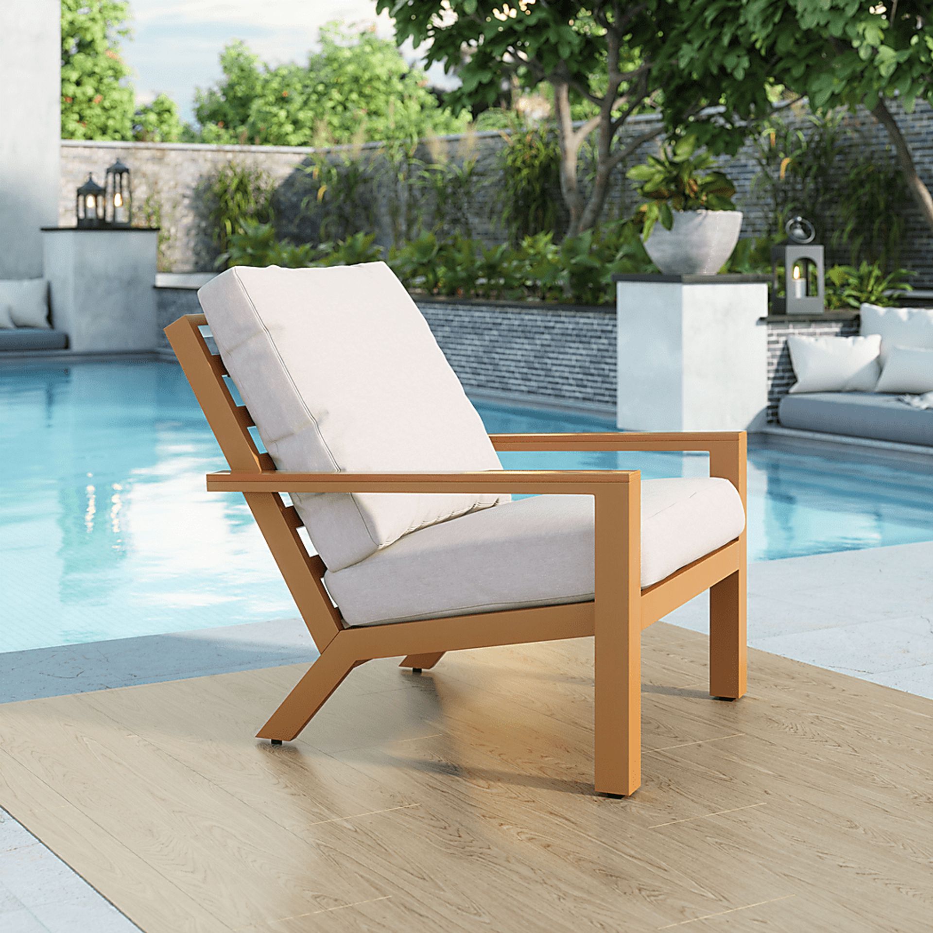 Outdoor Hackmatack Brown Accent Chair - Image 4