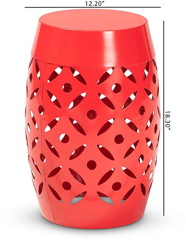 Outdoor Hadiyan Red Side Table - Thumbnail - Image 6