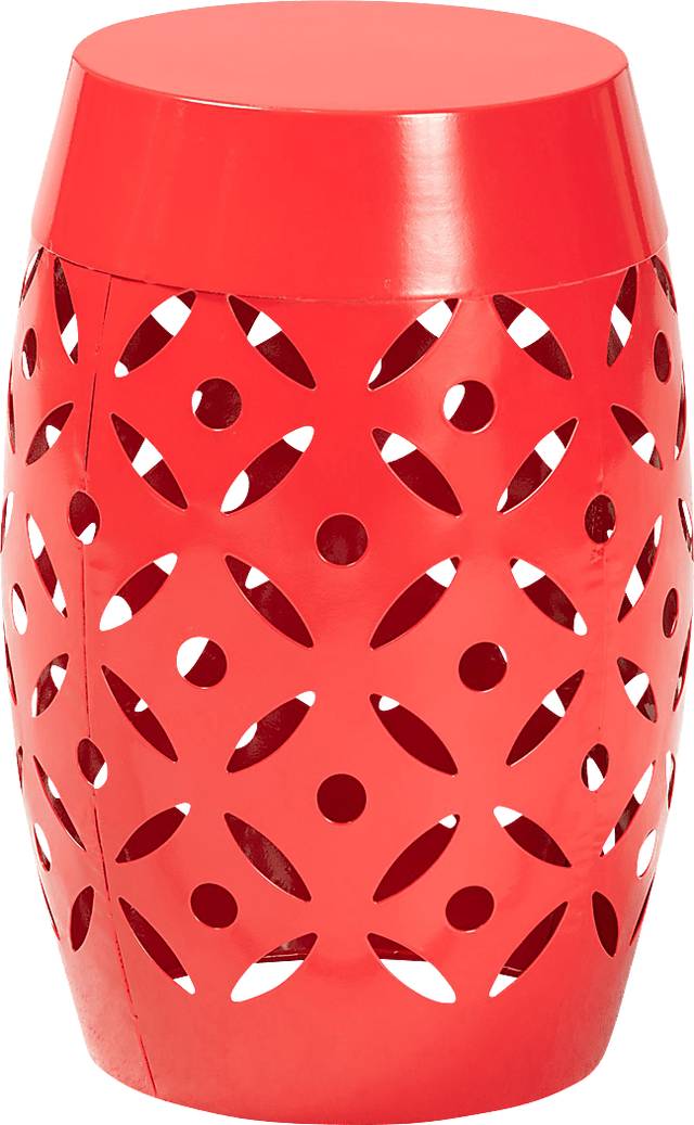Outdoor Hadiyan Red Side Table - Thumbnail - Image 1