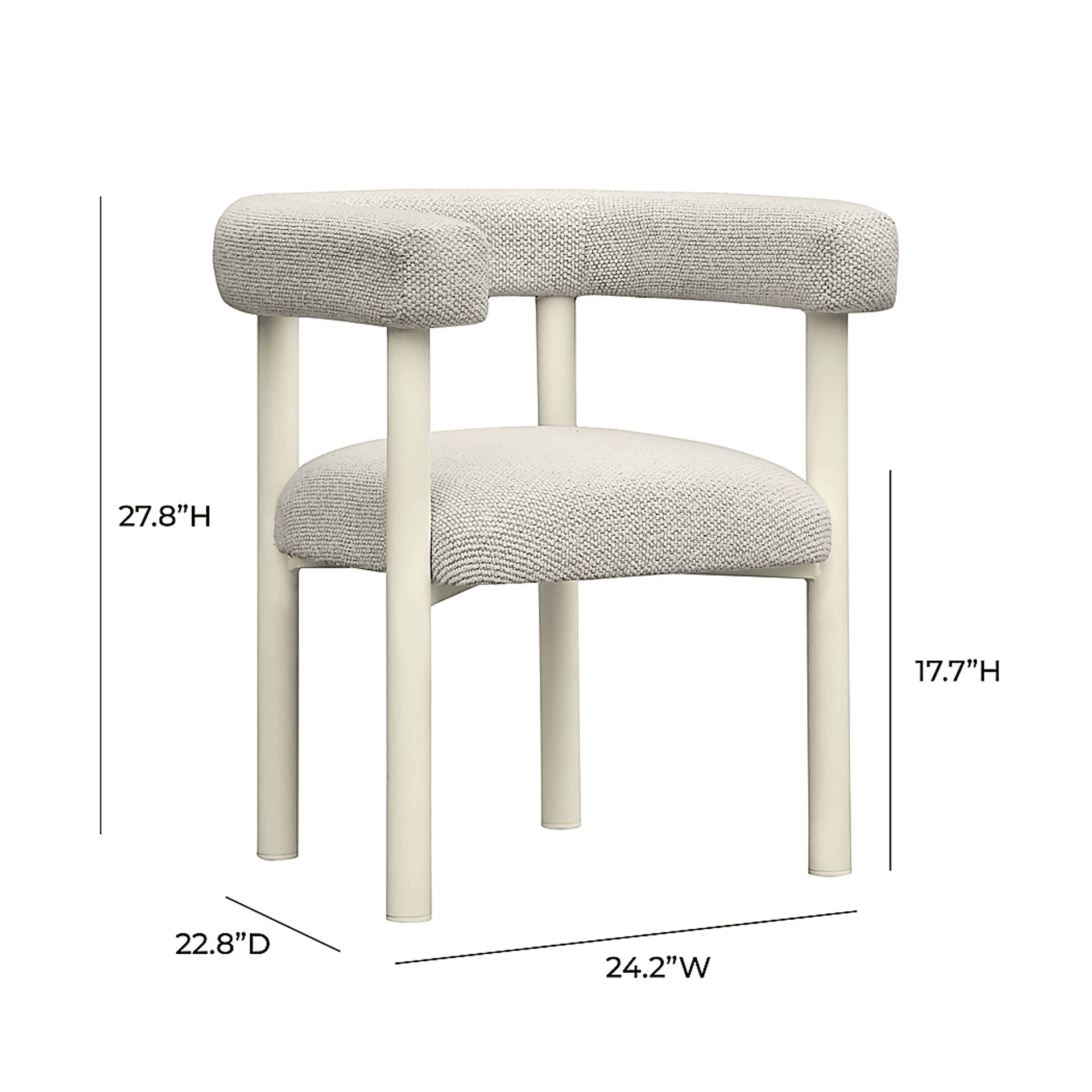 Outdoor Haylake Cream Arm Chair - Image 6