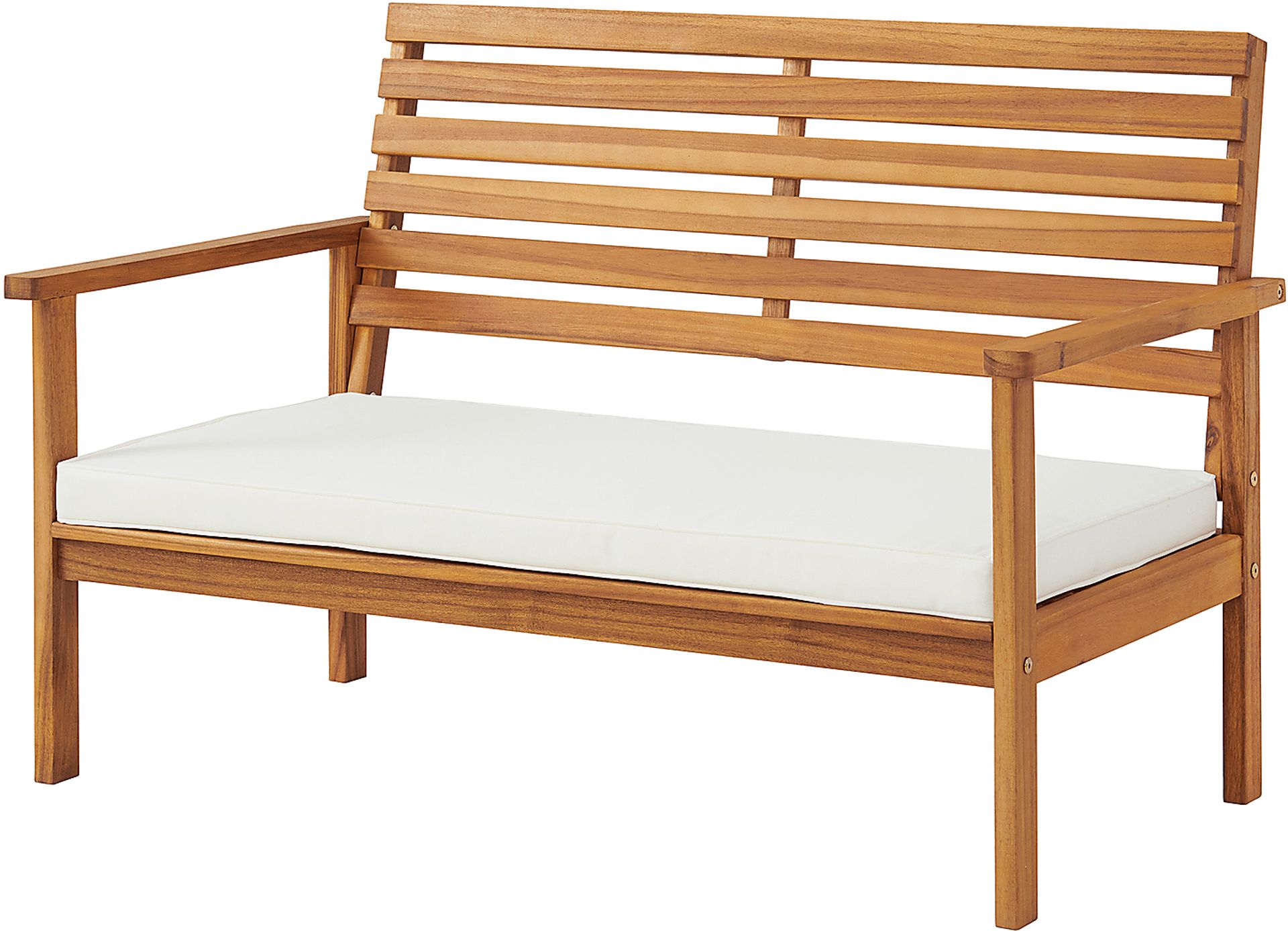 Outdoor Heatherrglen Brown Bench and Cocktail Table Set - Image 3