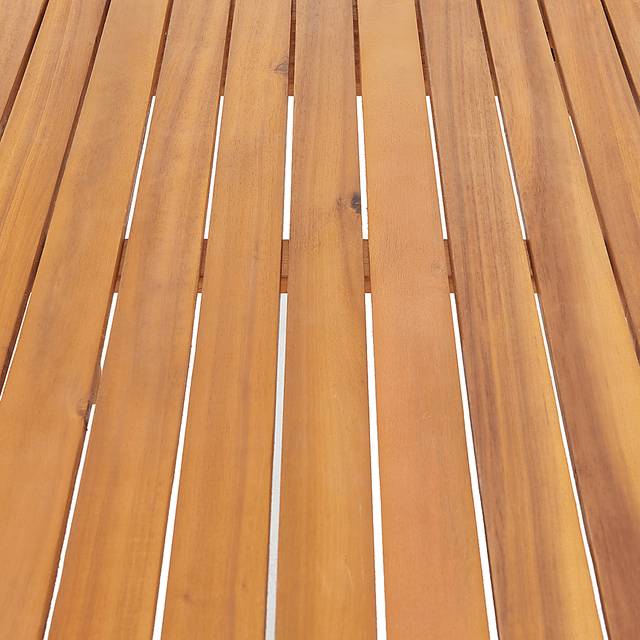 Outdoor Heatherrglen Brown Bench and Cocktail Table Set - Thumbnail - Image 10