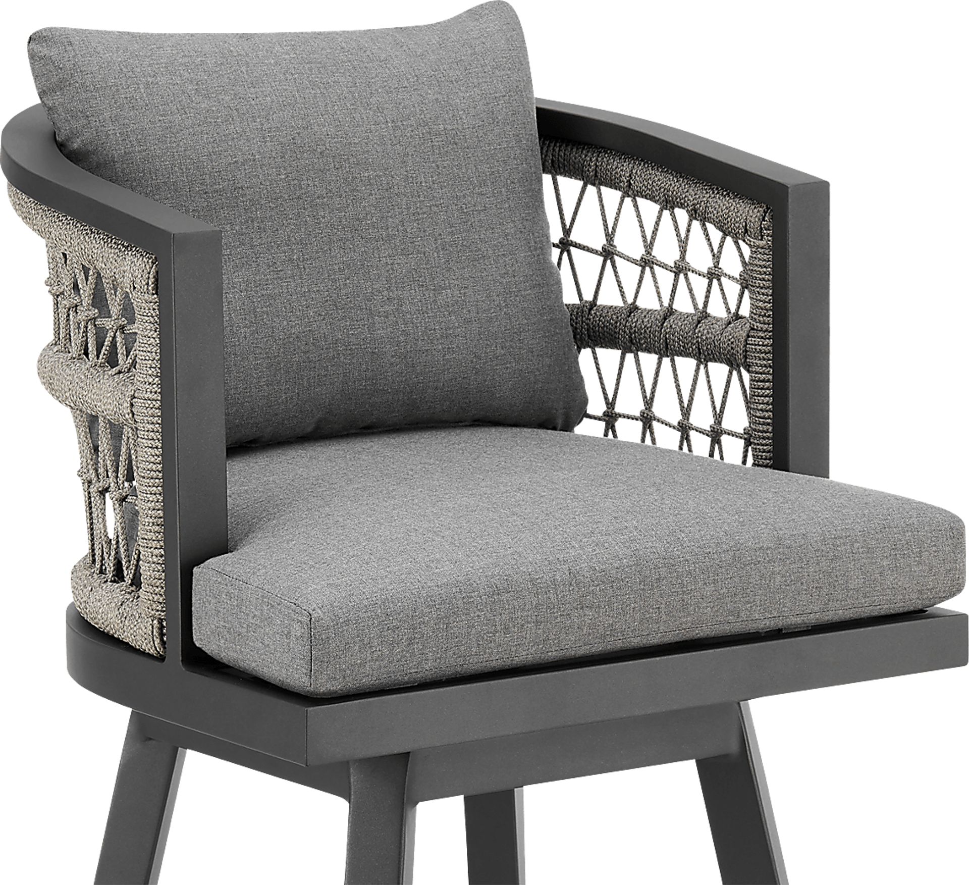 Outdoor Hebtos Gray Swivel Barstool - Image 5