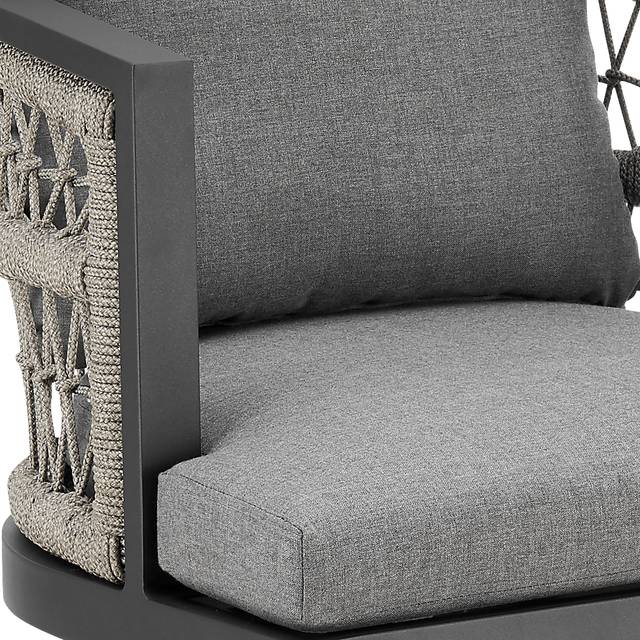 Outdoor Hebtos Gray Swivel Barstool - Thumbnail - Image 7