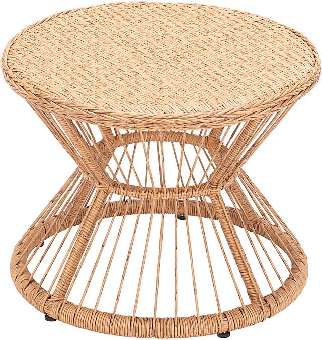 Outdoor Hershe Brown Side Table - Thumbnail - Image 5