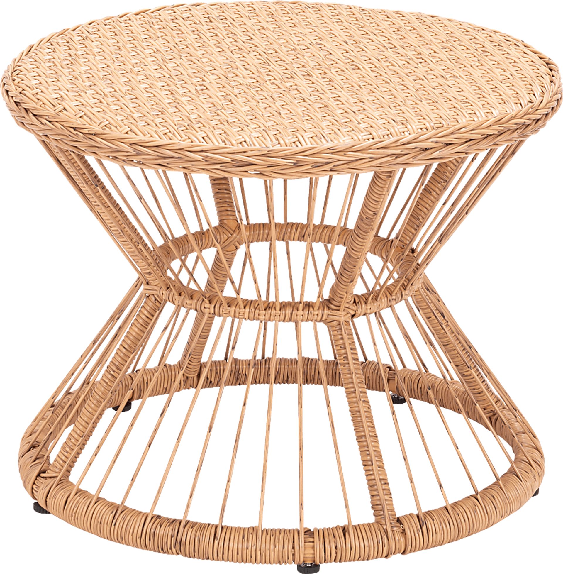 Outdoor Hershe Brown Side Table - Image 1