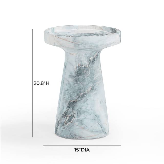 Outdoor Hogex White End Table - Thumbnail - Image 7