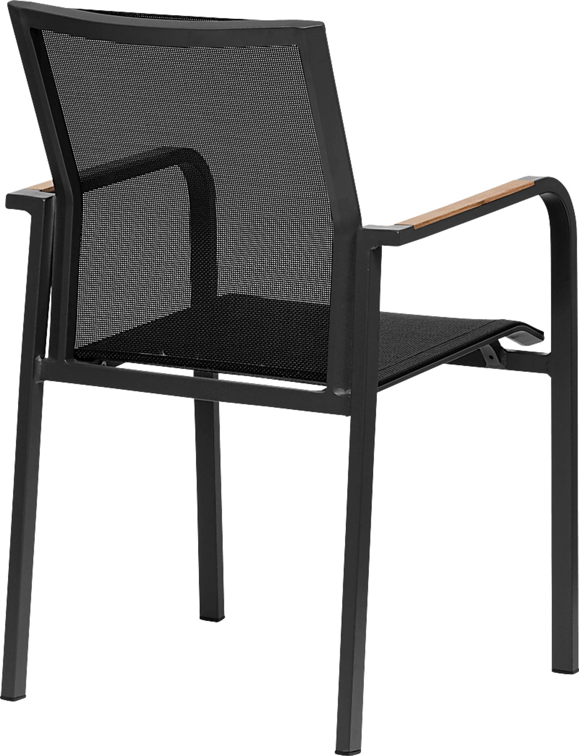 Outdoor Hollingshed Black Arm Chair, Set of 2 - Image 5