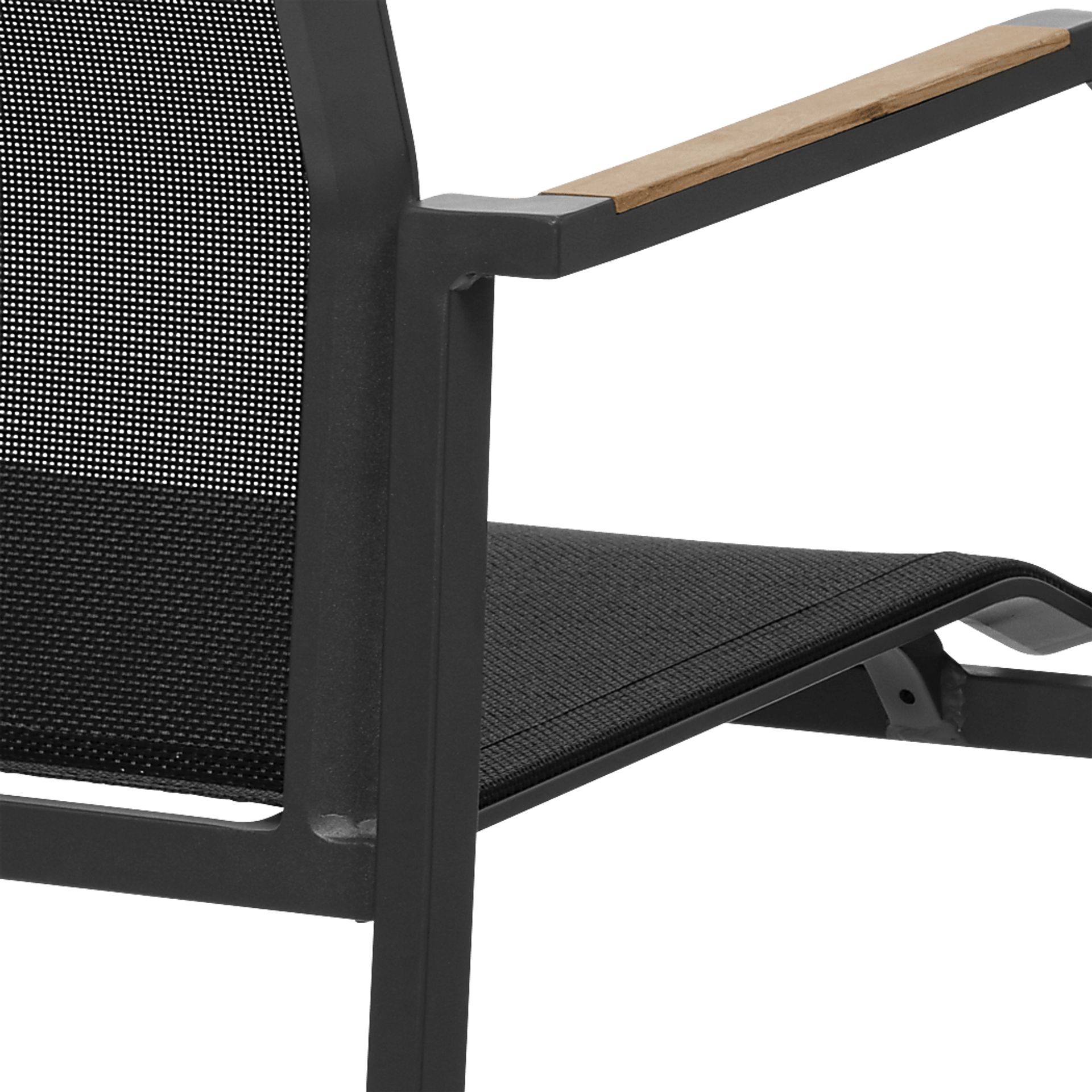 Outdoor Hollingshed Black Arm Chair, Set of 2 - Image 7