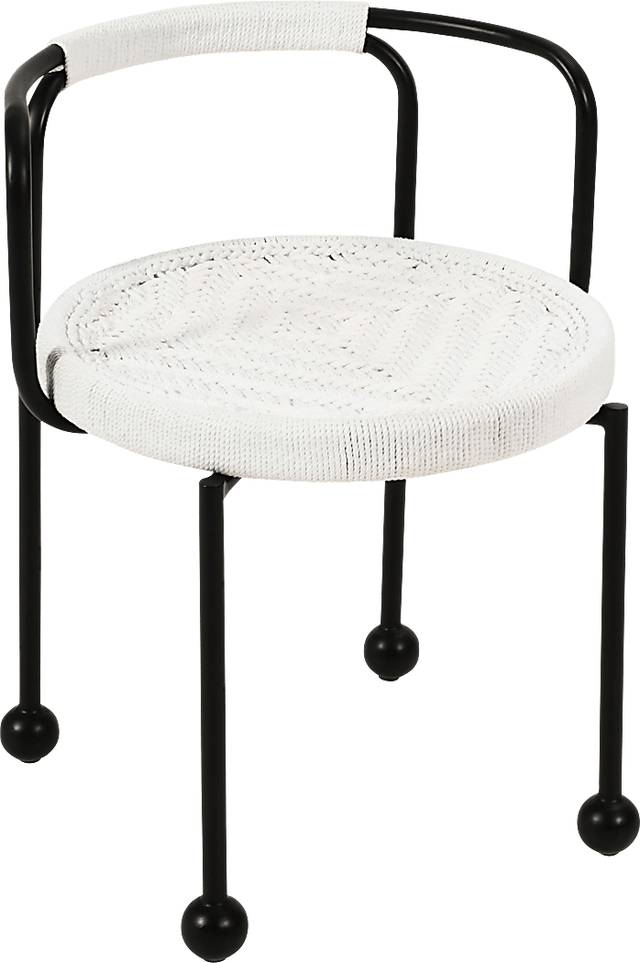 Outdoor Hollyhocky Cream Dining Chair - Thumbnail - Image 3